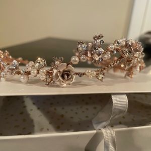 Rose Gold Bridal Headpiece